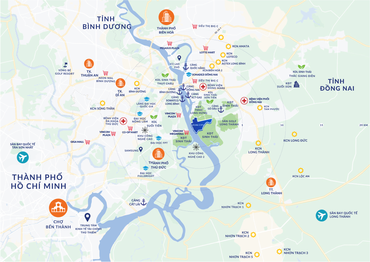 Xung quanh khu đô thị izumi